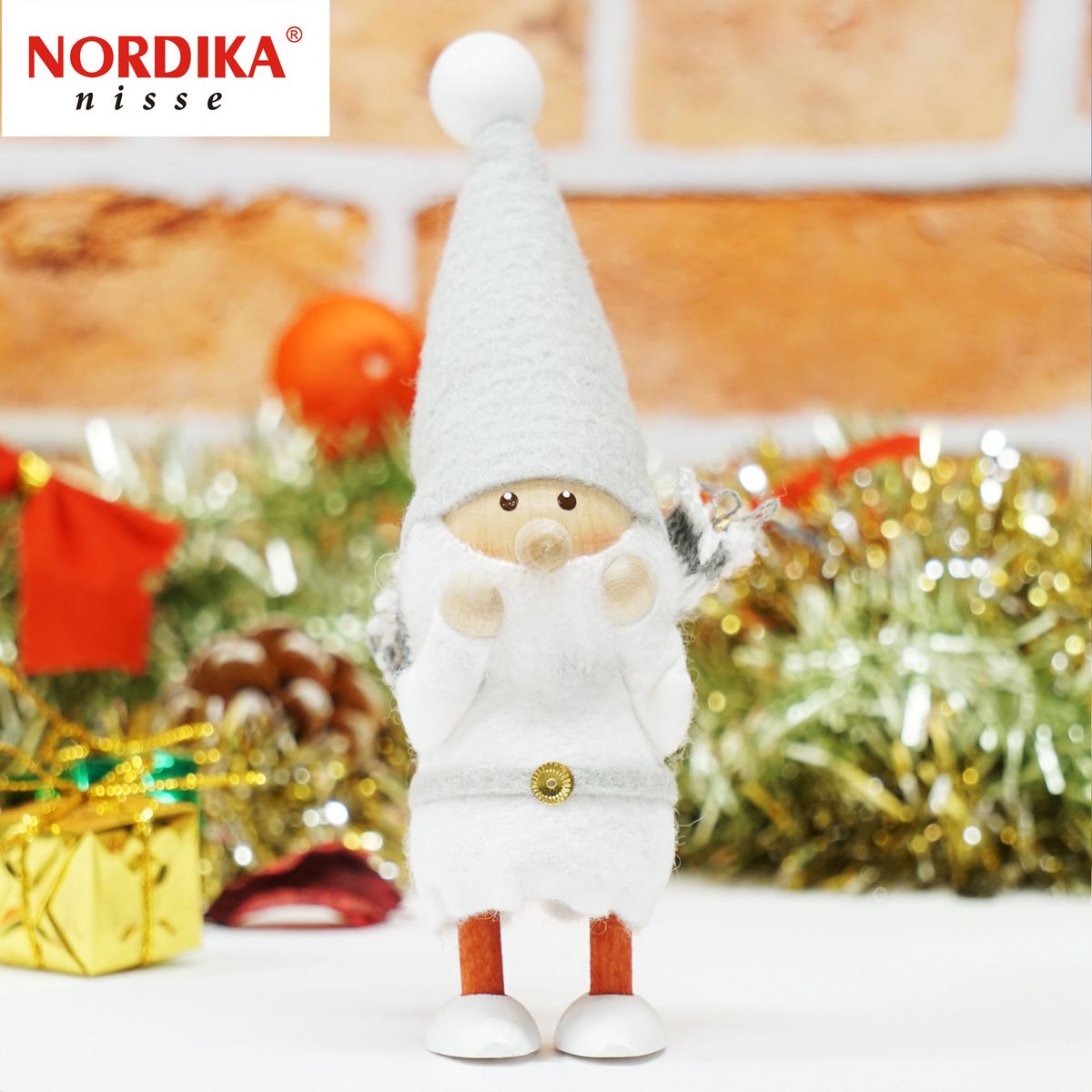 クリスマス人形 スカーフサンタ サイレントナイト 約150mm エストニア製