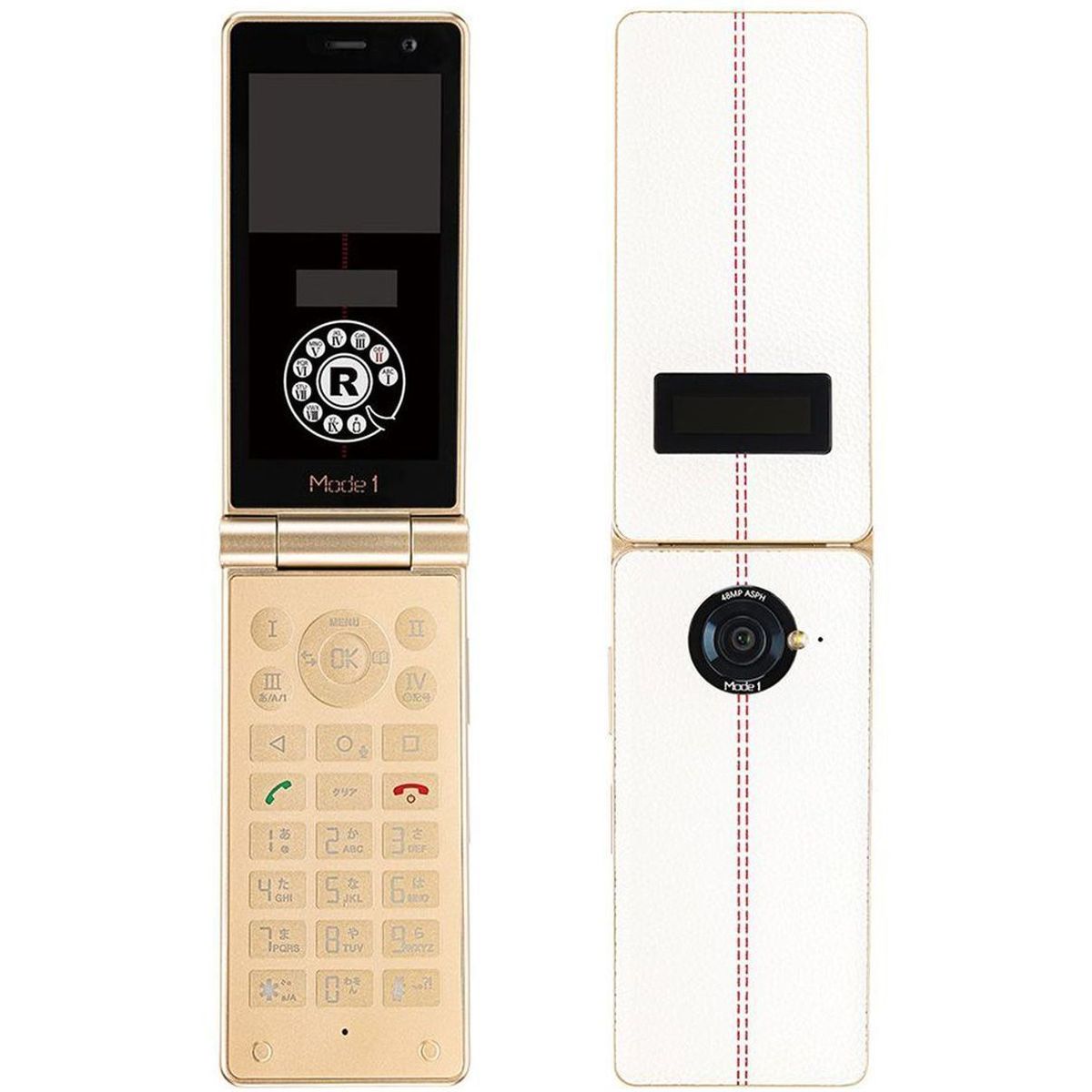 Mode1 RETRO II White レトロツー ガラケー型 SIMフリースマートフォン