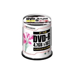 DVD-R 4.7GB 16倍速 100枚スピンドル ワイド印刷