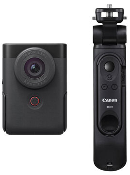 ビデオカメラ PowerShot V10 BK+トライポッドグリップ