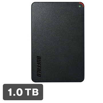 バッファロー USB3.1(Gen1)/3.0 ポータブルHDD 1TB ブラック